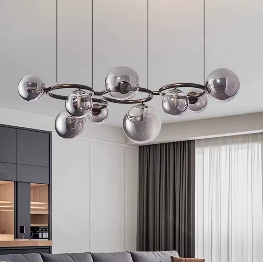 Glass Sphere Chandeliers