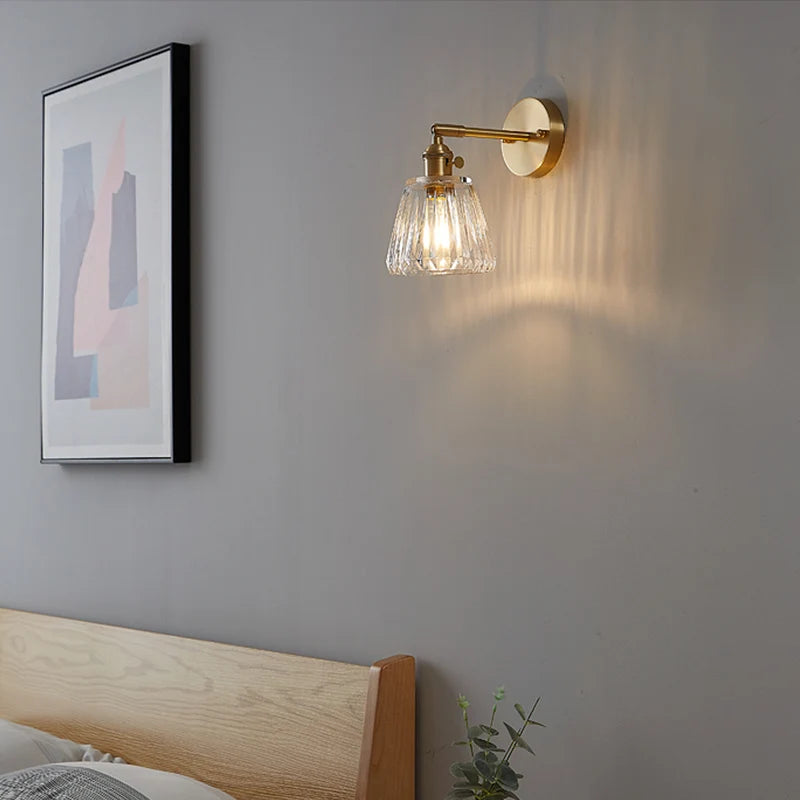 Gold Bedroom Wall Sconce