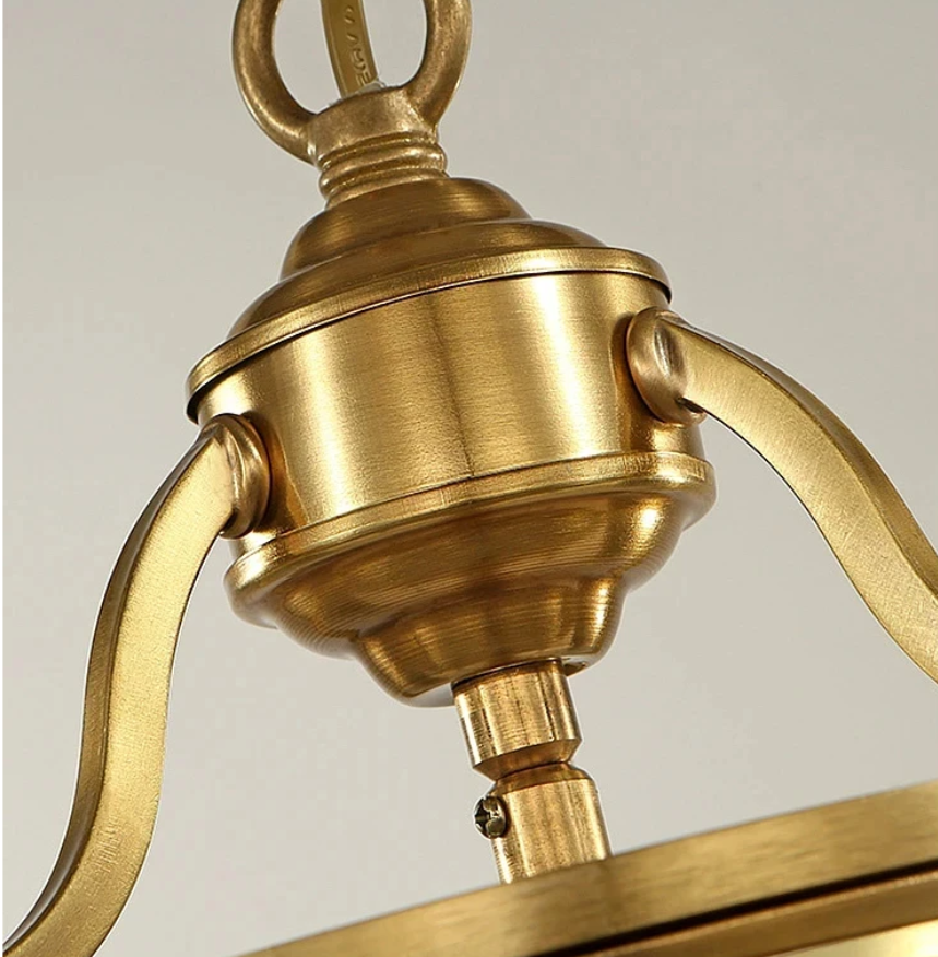 Gold Birdcage Hanging Lamp
