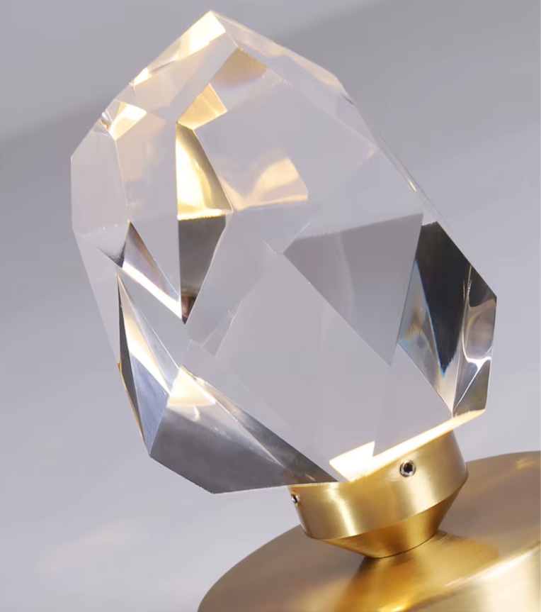 Gold Ceiling Lighting With Crystal