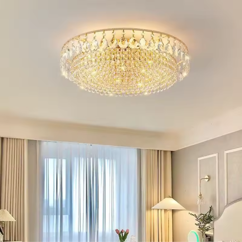 Gold Crystal Ceiling Lights