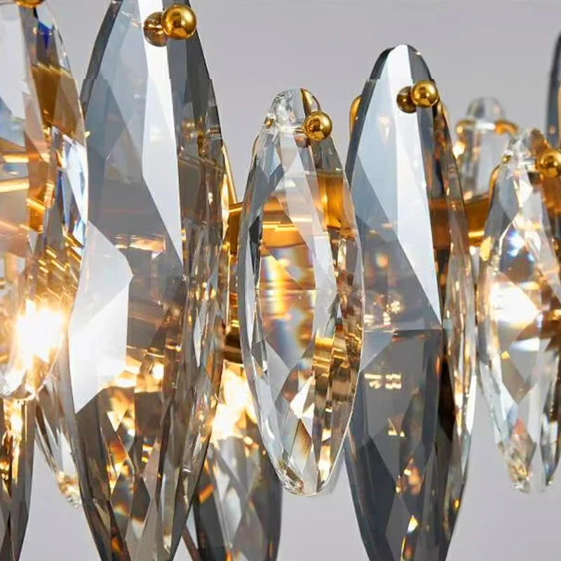 Gold Crystal Kitchen Dining Room Lamp