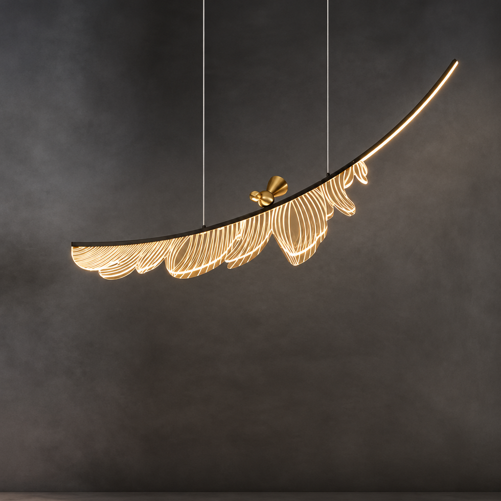 Gold Leaf Chandeliers