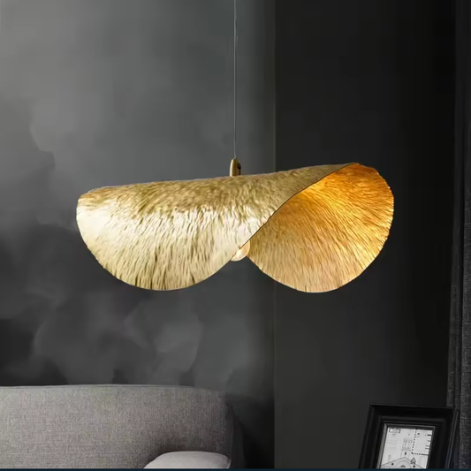 Gold Leaf Pendant Light