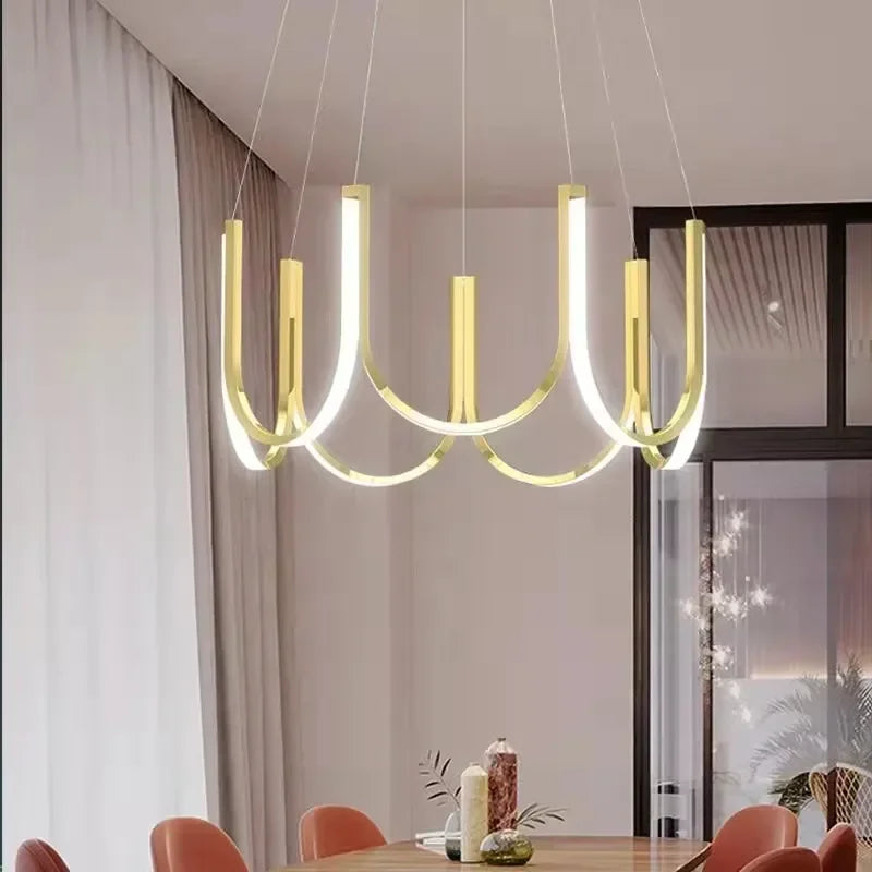 Gold Modern Ceiling Light Chandelier for Modern Home Decor