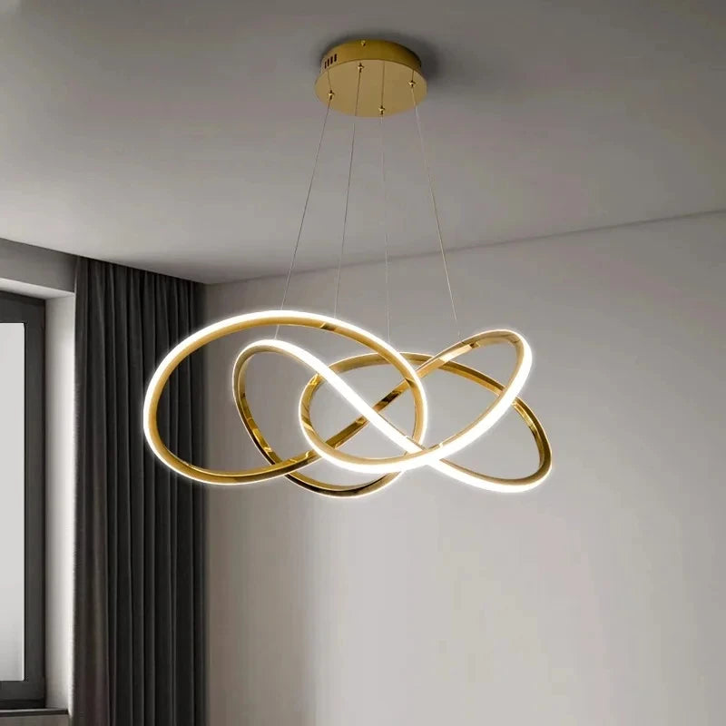 Modern Hanging Pendant Light Gold
