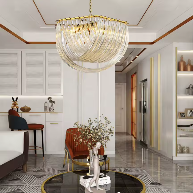 Gold Modern Living Room Chandeliers