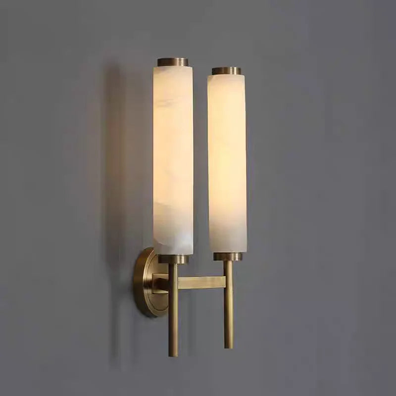Gold Natural Marble Wall Lights