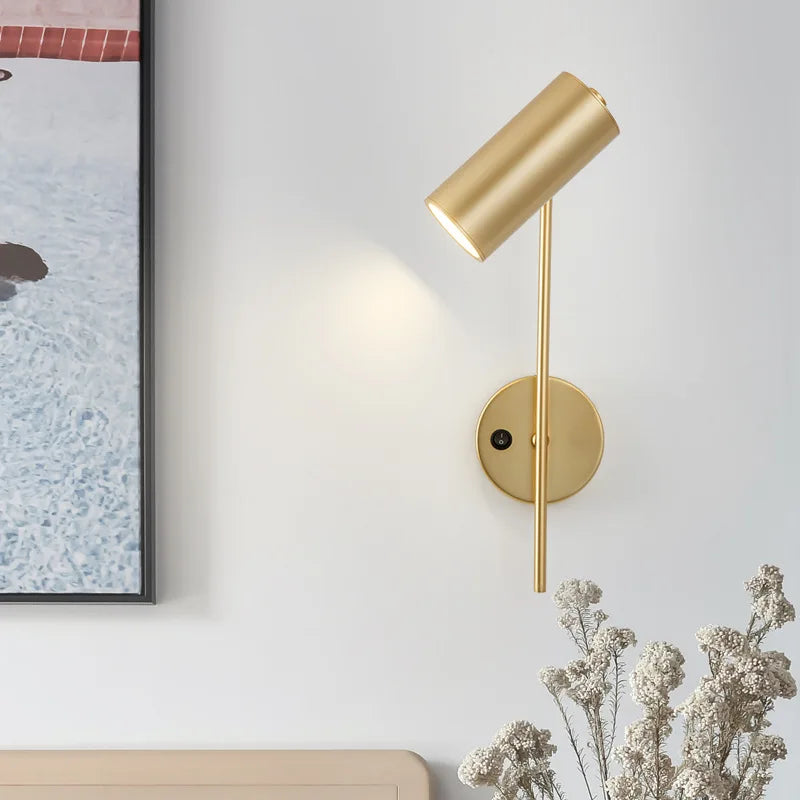Gold Rotatable LED Wall Lights