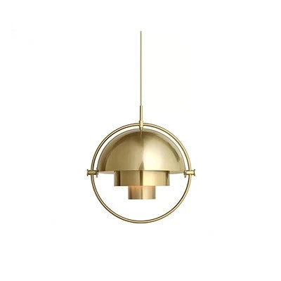Gold Rotating Ball Pendant Light