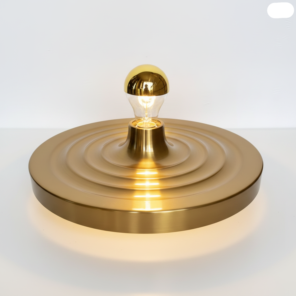 Gold Round Wall Lamps