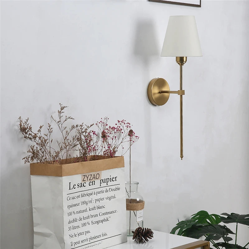 Gold Wireless Wall Sconces