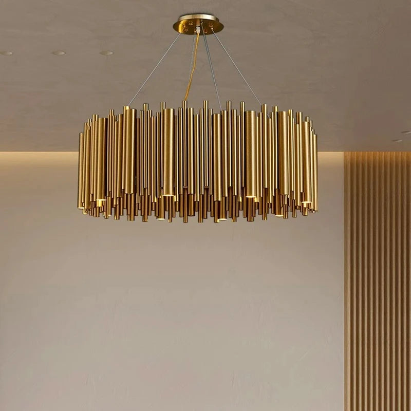 Golden Chandelier Round