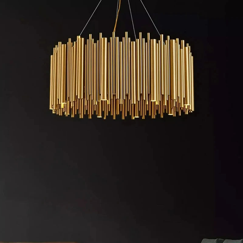 Golden Chandeliers Round