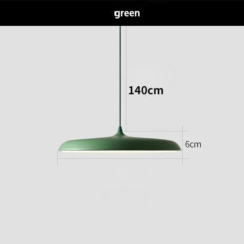 Green Modern Round Hanging Ceiling Lights For Kitchen Dining Or Living Room