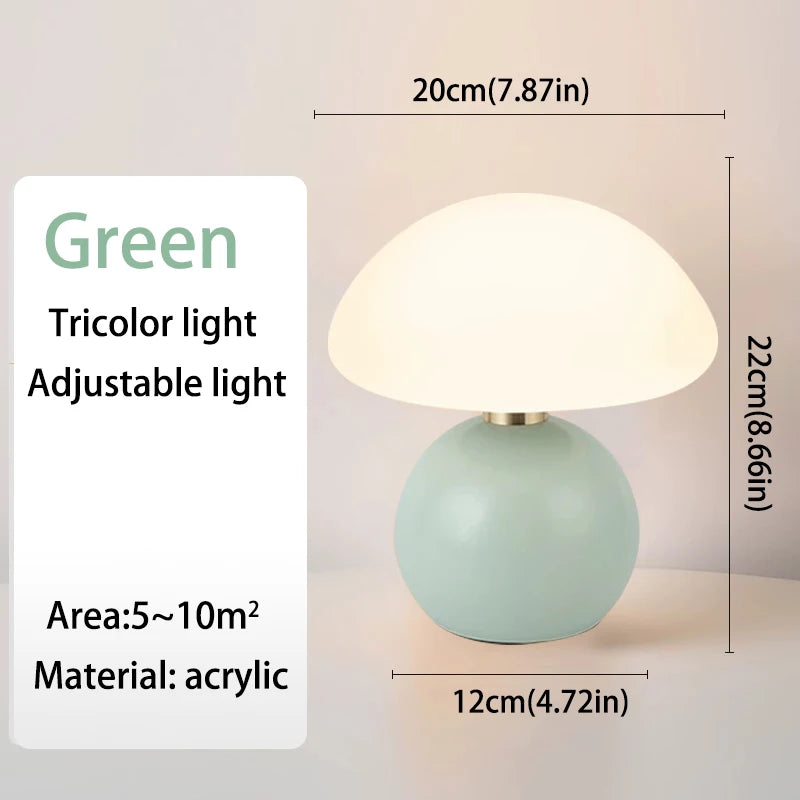 Green Mushroom Table Lamp