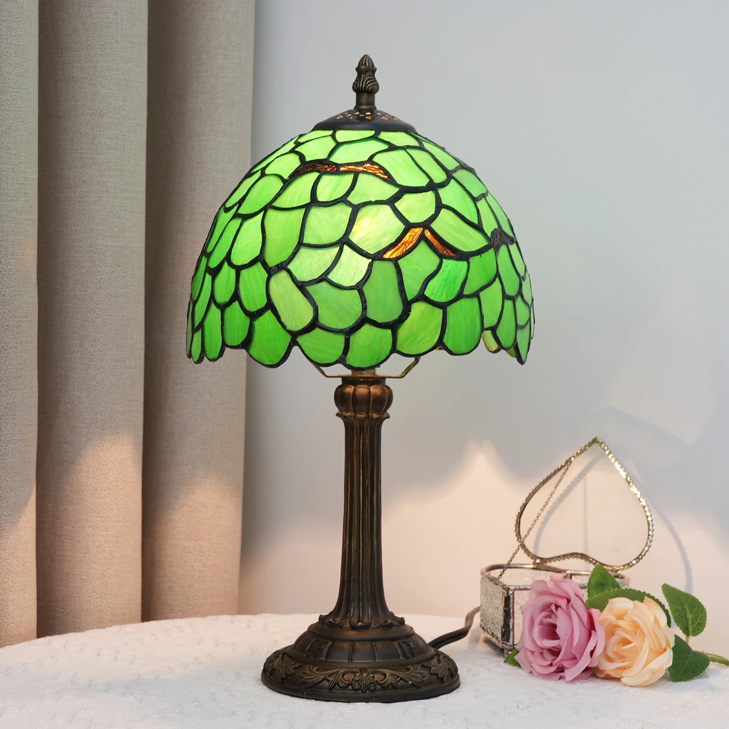Green Tiffany Table Lamp