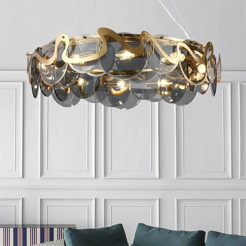 Ceiling Chandelier For Modern Living Spaces Gray