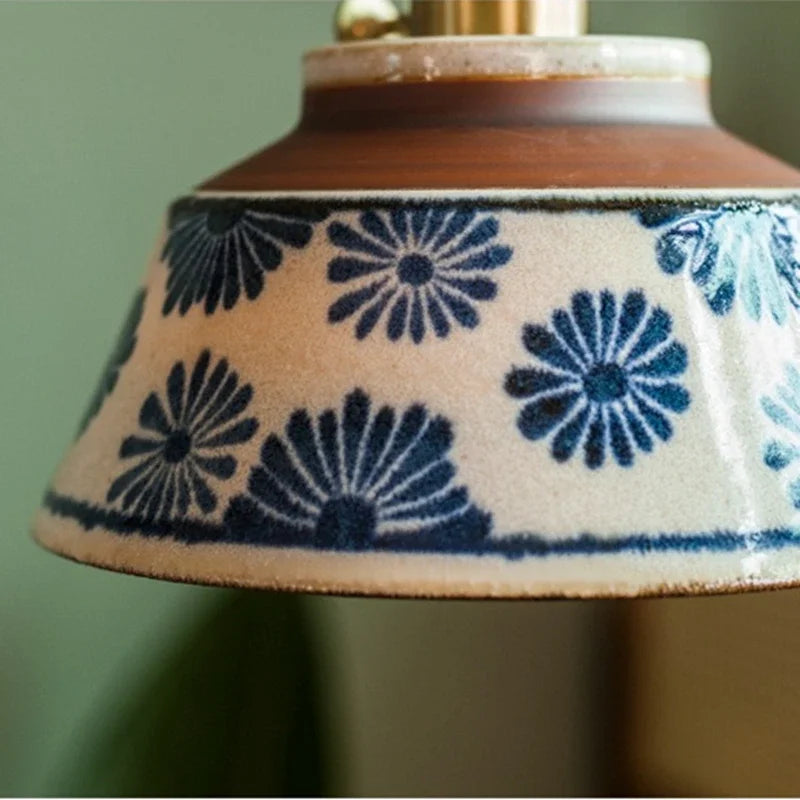 Hand-Painted Ceramic Lamp
