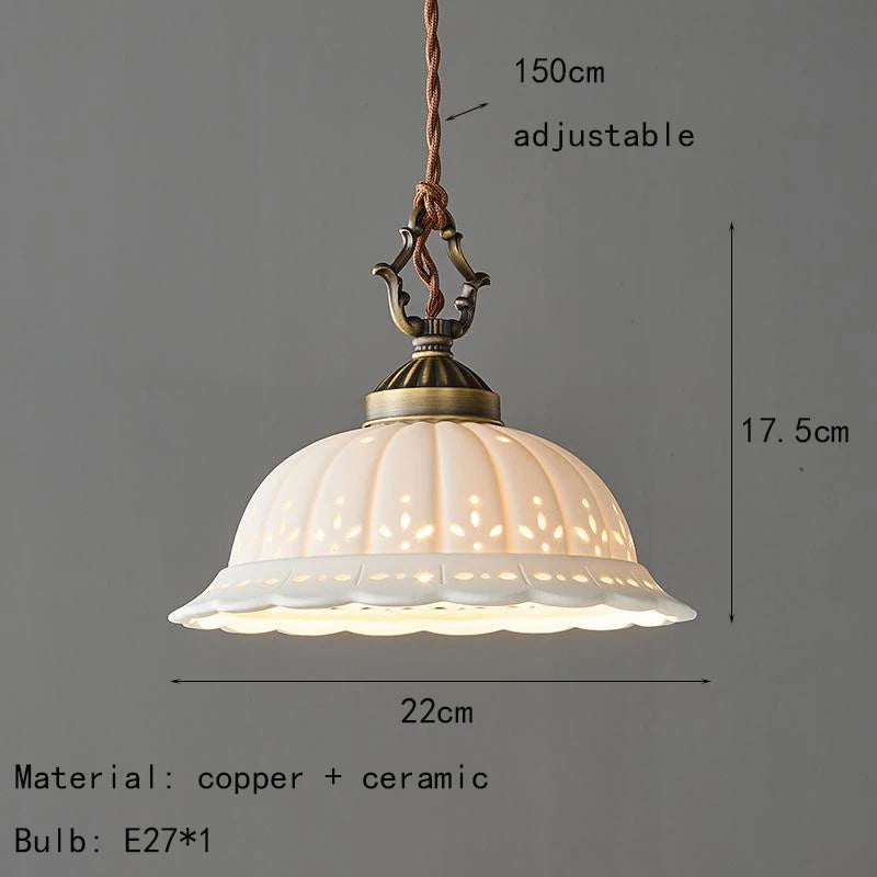 Handmade Ceramic Pendant Light Fixture