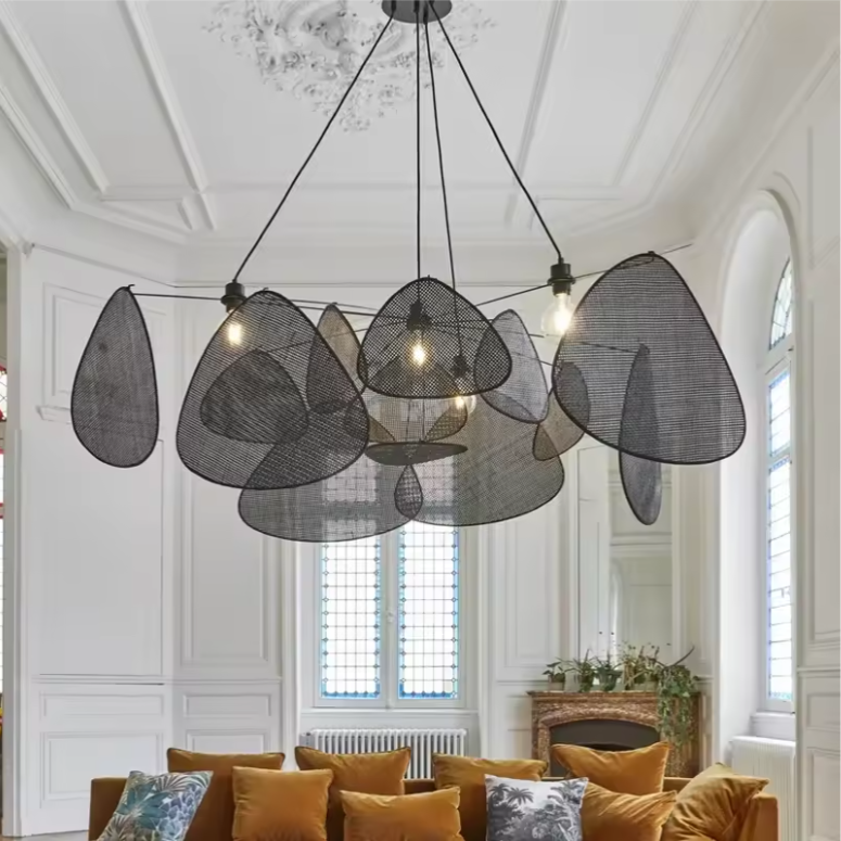 Handmade Rattan Leaf Ceiling Lights