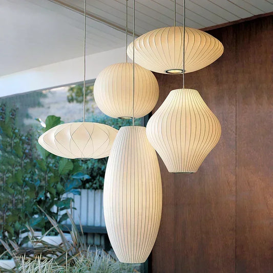 Handmade Silk Pendant Lamp