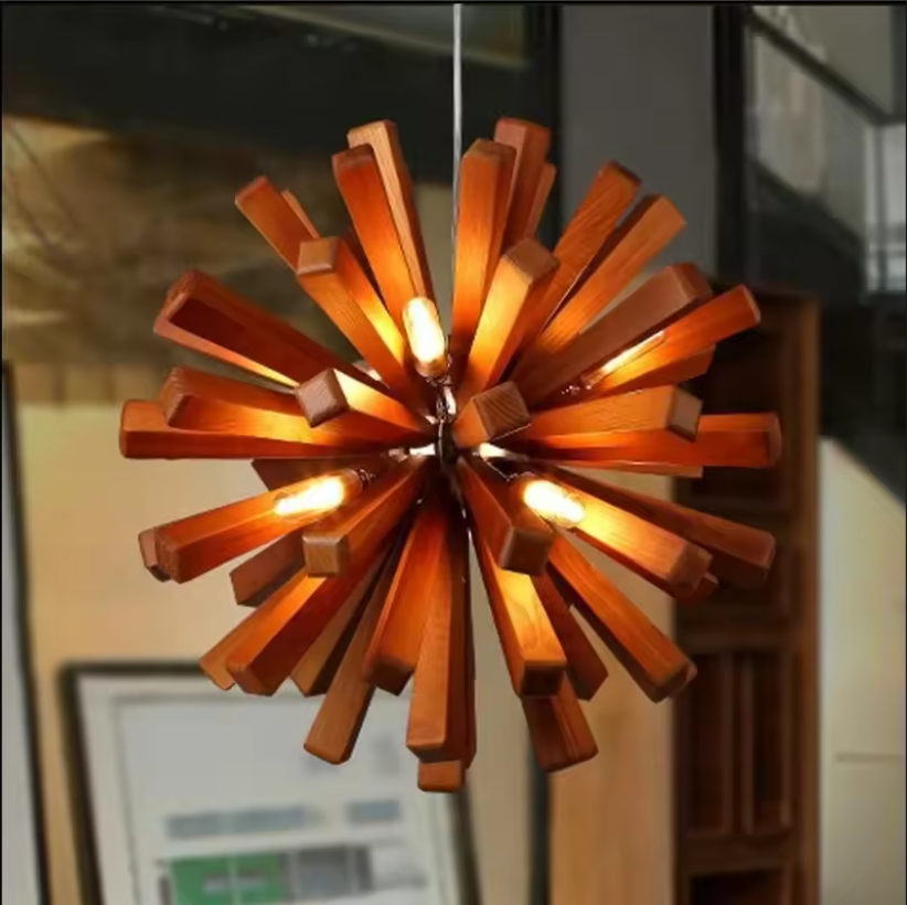 Handmade Wooden Ceiling Light