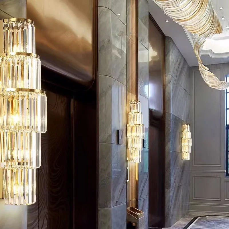 Hotel Luxury Crystal Wall Lamps