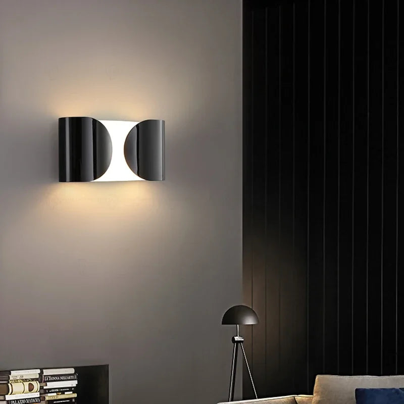 Italian Designer Wall Light Black