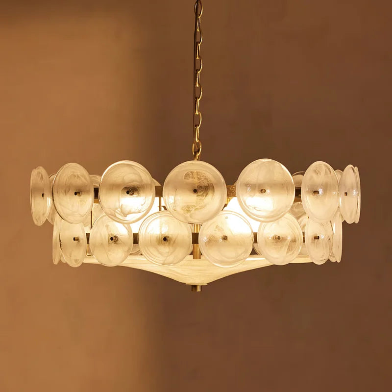 Lorenzo Italian Glass Chandelier