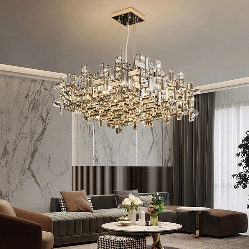 Italian Luxury Crystal Chandelier For Living Room