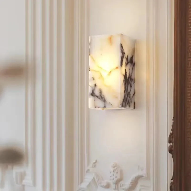 Italian Marble Wall Light Sconce
