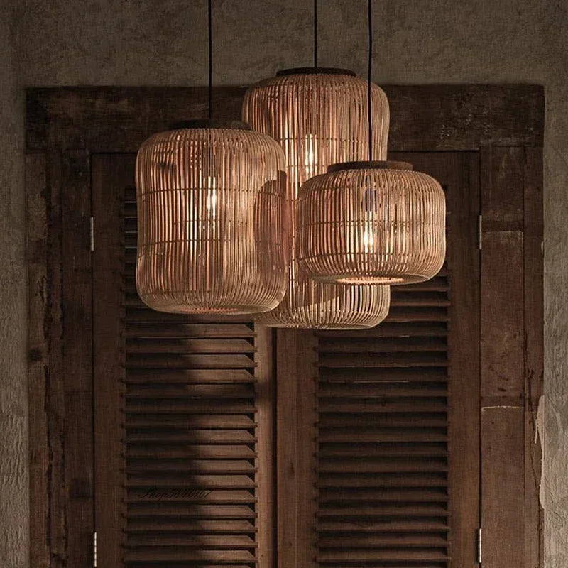 Japanese Style Hanging Pendant Lamp