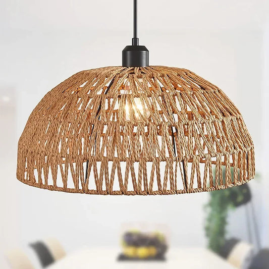 Japanese Style Hemp Rope Ceiling Light