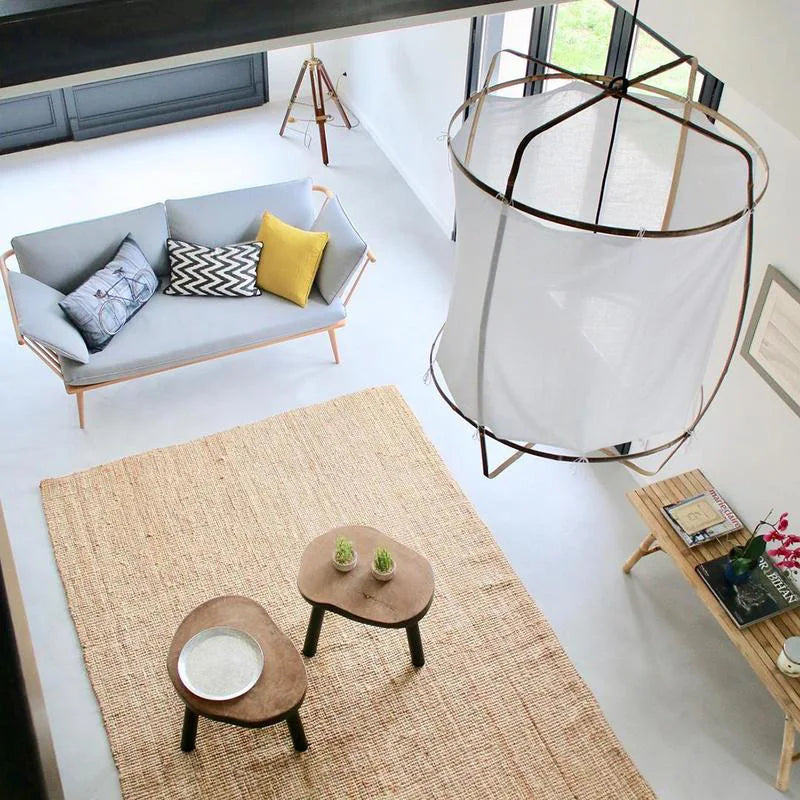 Japanese Wabi Sabi Fabric Pendant Light Fixtures