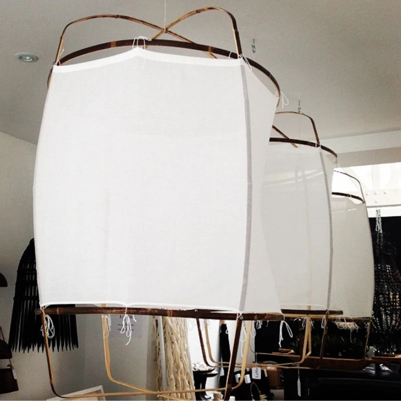 Japanese Wabi Sabi Fabric Pendant Lighting