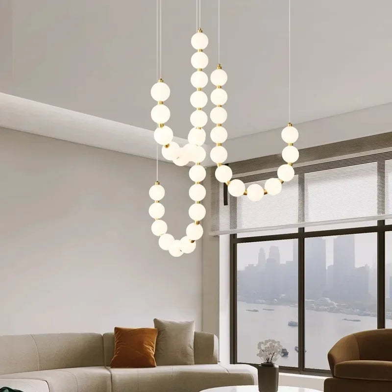 LED Ball Pendant Light Chandelier Living Room