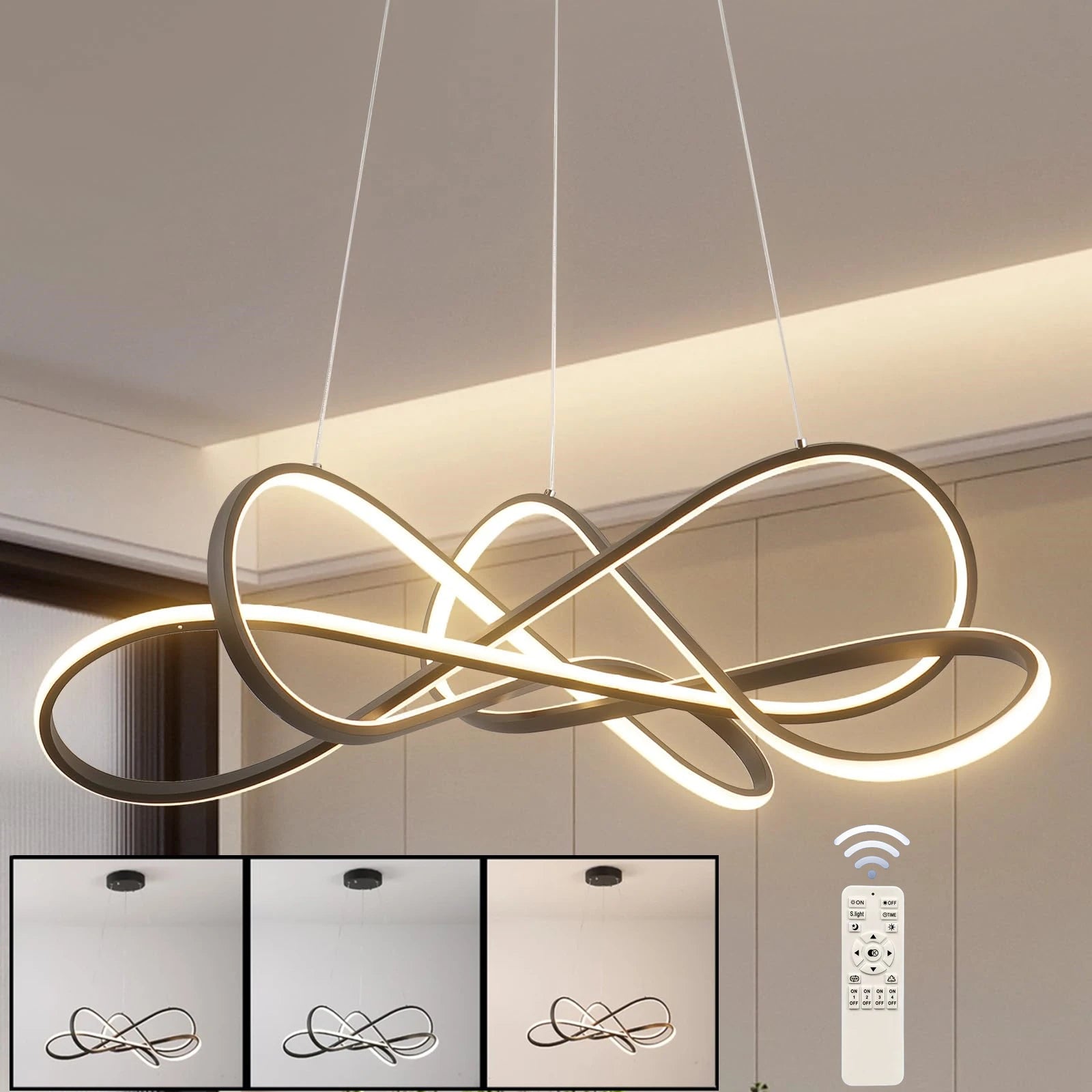LED Chandelier With Remote Control