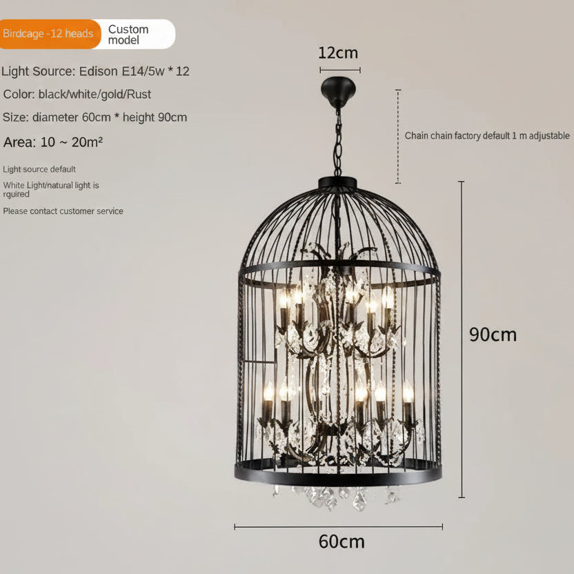 Large Birdcage Chandelier