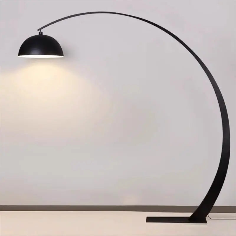 Large Black Arched Floor Lamp