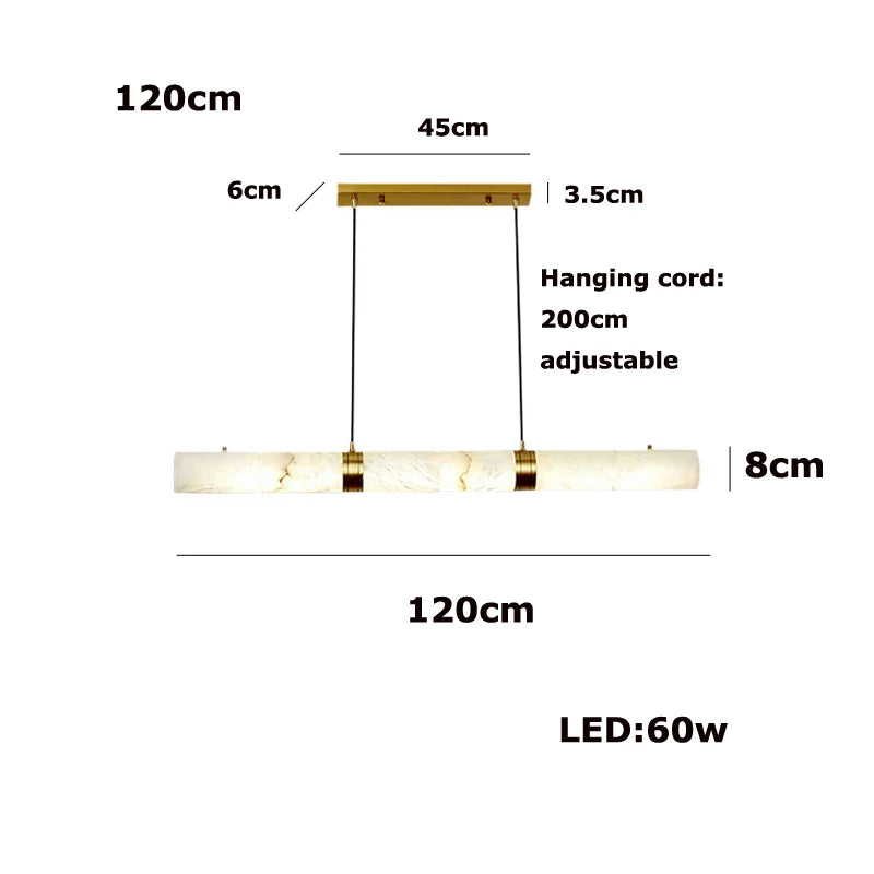 Large Marble Pendant Lamp