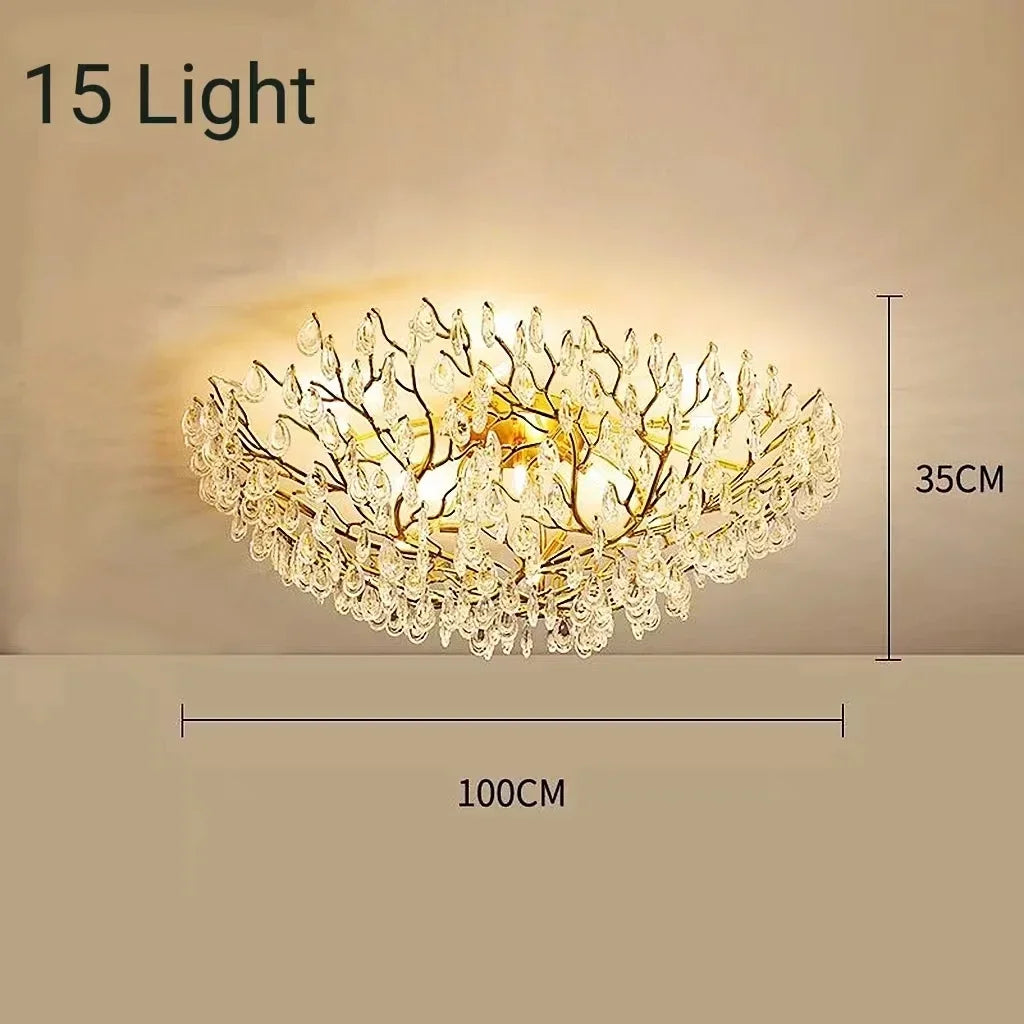 Large Tree Branch Ceiling Light