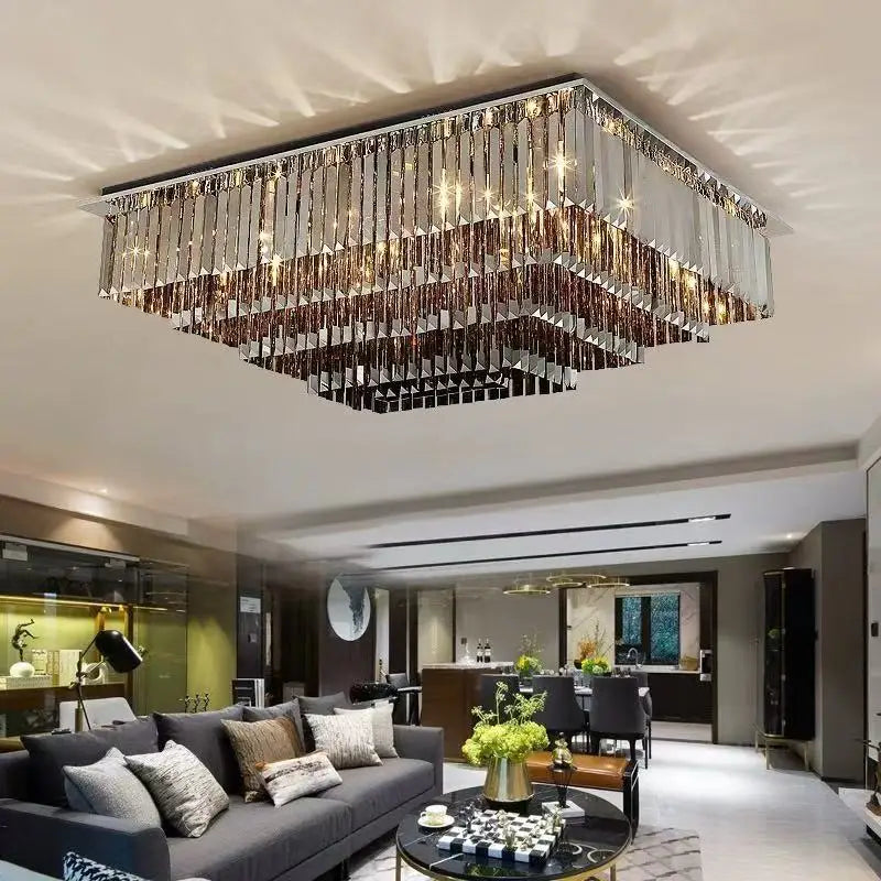 Crystal Ceiling Light Fixture Living Room
