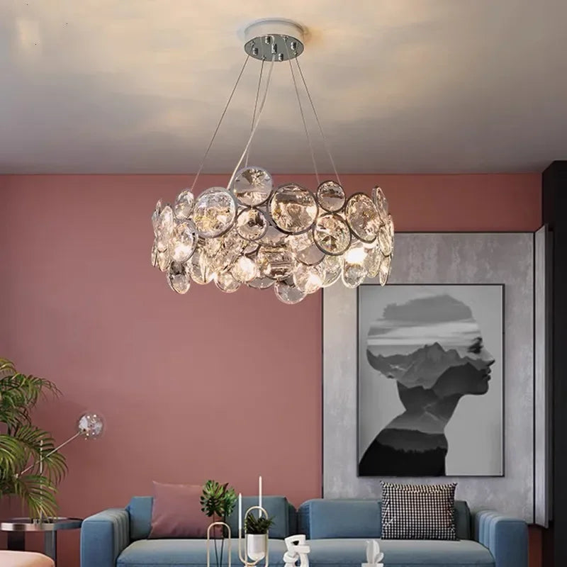 Living Room Nordic Crystal Ceiling Chandelier