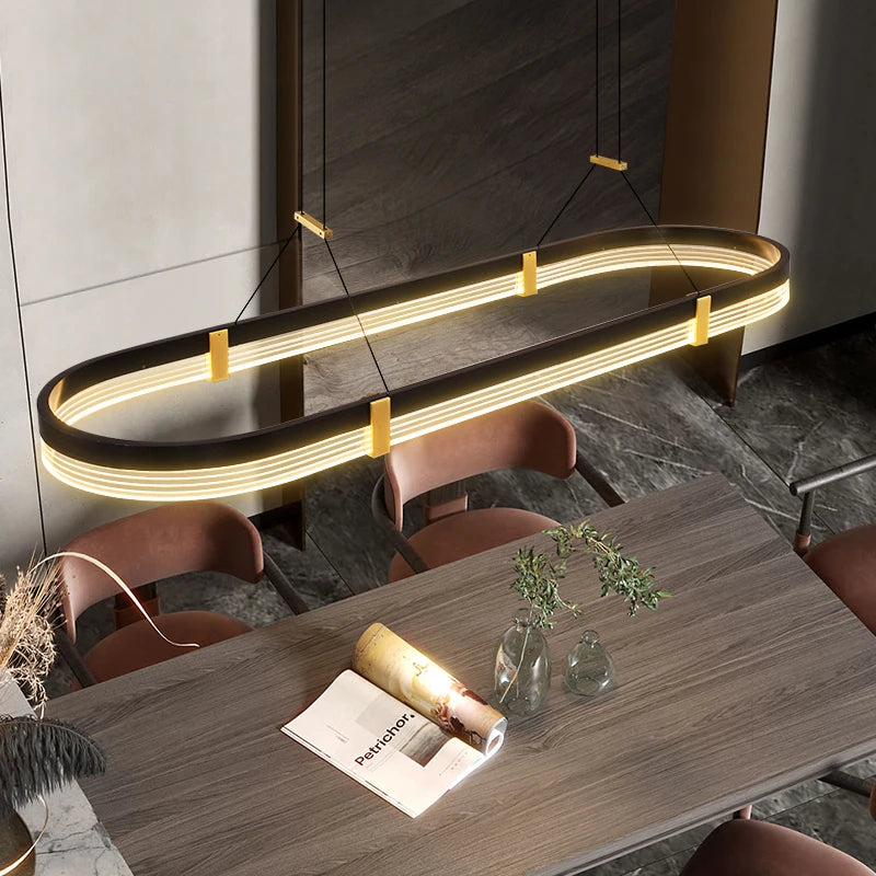 Long Kitchen Dining Room Table Lighting