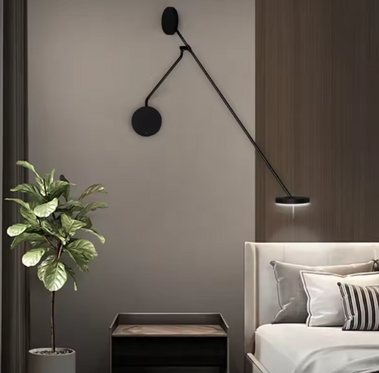Long Pole Swing Arm Wall Lamp For Reading
