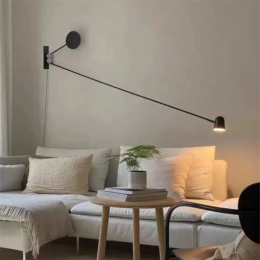 Long Swing Arm Wall Lamp
