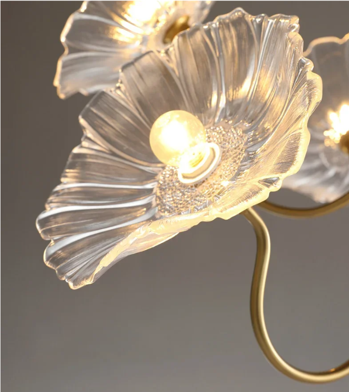 Lotus flower chandelier