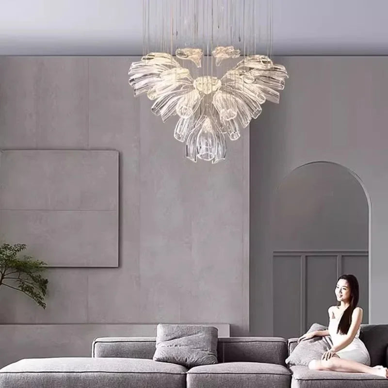 Luxury Crystal Glass Ceiling Light Chandelier Dining Room Living Rooms