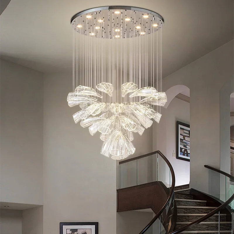 Luxury Crystal Glass Ceiling Lights Chandelier Dining Room Living Room